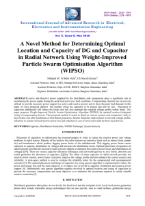 A Novel Method for Determining Optimal Location and Capacity of