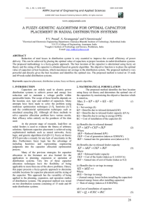 A fuzzy-genetic algorithm for optimal capacitor placement in radial