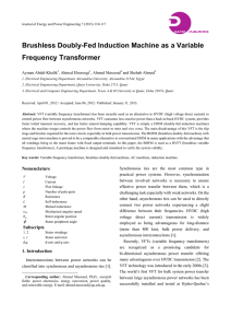 Brushless Doubly-Fed Induction Machine as a