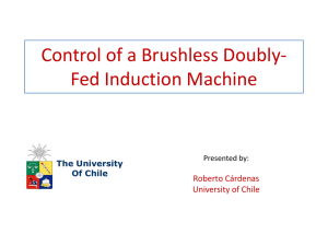 Control of a Brushless Doubly-Fed - U