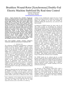 Brushless Wound-Rotor [Synchronous] Doubly