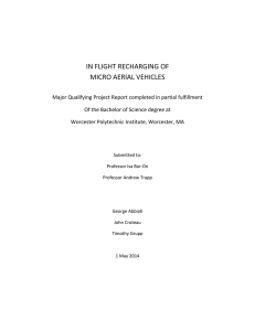 In Flight Recharging of Micro Aereal Vehicles