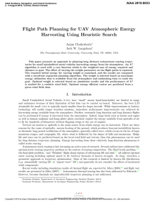 Flight Path Planning for UAV Atmospheric