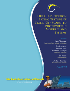 Fire Classification Rating Testing of Stand