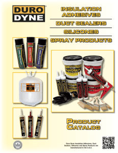 Duro Dyne`s Adhesive Duct Sealer Catalog