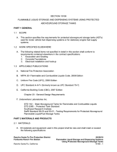 Section 15190 - Flammable Liquid Storage and Dispensing Systems