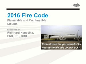 2016 Fire Code - Flammable and Combustible Liquids