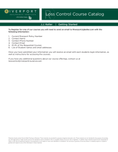 Loss Control Course Catalog