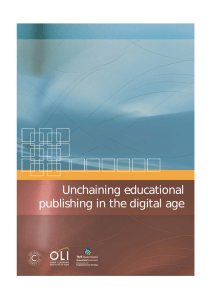 Unchaining educational publishing in the digital age