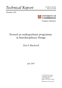 Technical Report - The Computer Laboratory