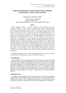 Design and Comparative Analysis of ECG Data Acquisition