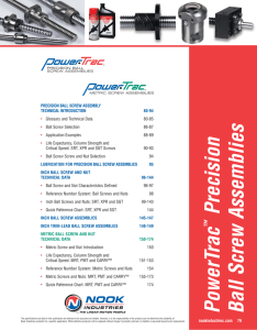 Nook Industries: PowerTrac Precision Ball Screw Assemblies