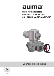 Multi-turn actuators SARV 07.1