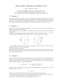 Physics 416G : Solutions for Problem set 10