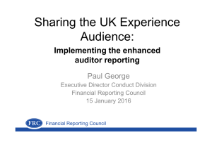 Sharing the UK Experience Audience: