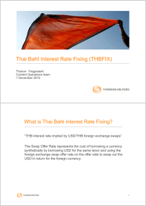 Thai Baht Interest Rate Fixing (THBFIX)