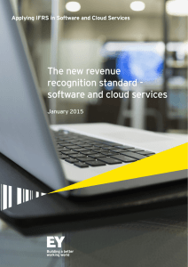 The new revenue recognition standard - software and cloud