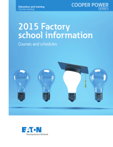 2015 Factory school information