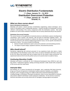 Electric Distribution Fundamentals Distribution