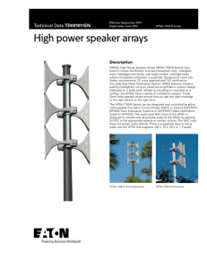High power speaker arrays