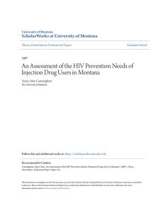 An Assessment of the HIV Prevention Needs of Injection Drug Users
