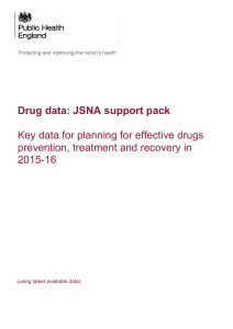 Drugs data, JSNA support pack