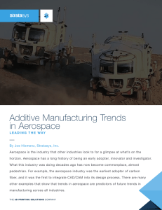 Additive Manufacturing Trends in Aerospace