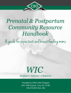 Prenatal and Postpartum Resources