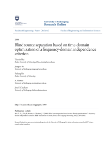 Blind source separation based on time-domain