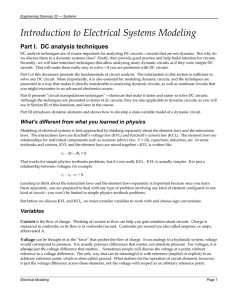 Introduction to Electrical Systems Modeling