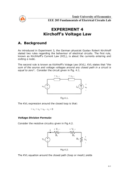 experiment law voltage kirchhoff kirchoff verification kvl