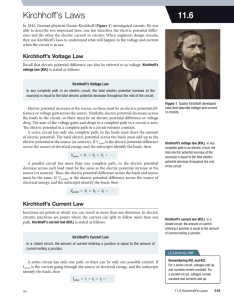 11.6 kirchhoff`s laws