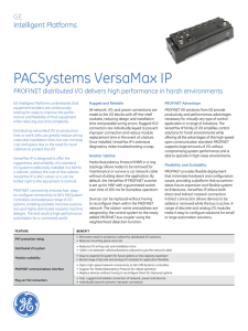 PACSystems VersaMax IP - GE Intelligent Platforms