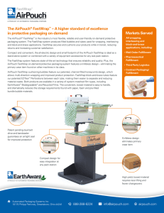 The AirPouch® FastWrap - Automated Packaging Systems