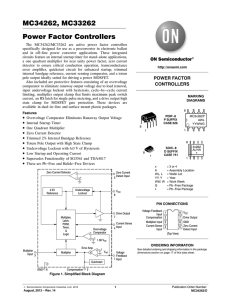 MC34262, MC33262 Power Factor Controllers