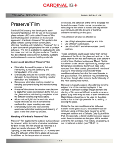 Preserve® Film - Cardinal Glass