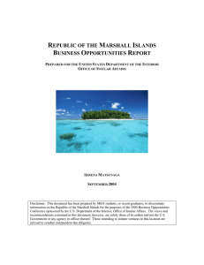 republic of the marshall islands business opportunities report