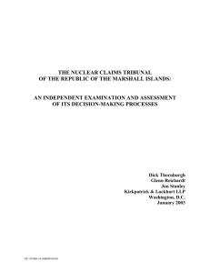 Marshall Islands Nuclear Claims Tribunal