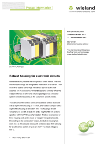 Robust housing for electronic circuits