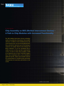 Chip Assembly on MID (Molded Interconnect Device) – A Path to