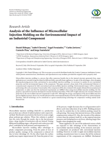 Research Article Analysis of the Influence of Microcellular Injection