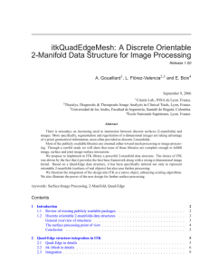 itkQuadEdgeMesh: A Discrete Orientable 2