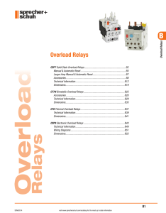 CEP7 Solid State Overload Relays, CT7N/CT8 Bimetallic Thermal