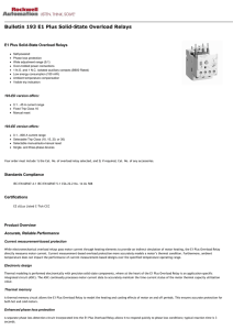 Industrial Control - Bulletin 193 E1 Plus Solid