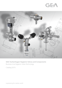 GEA Tuchenhagen Hygienic Valves and Components Business