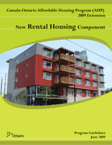 New Rental Housing Component