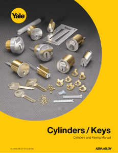 Cylinders/Keys - Extranet - ASSA ABLOY Door Security Solutions