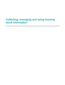 Collecting, managing and using housing stock information