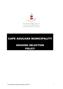 Housing Selection Policy 2014