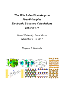 The 17th Asian Workshop on First-Principles Electronic Structure